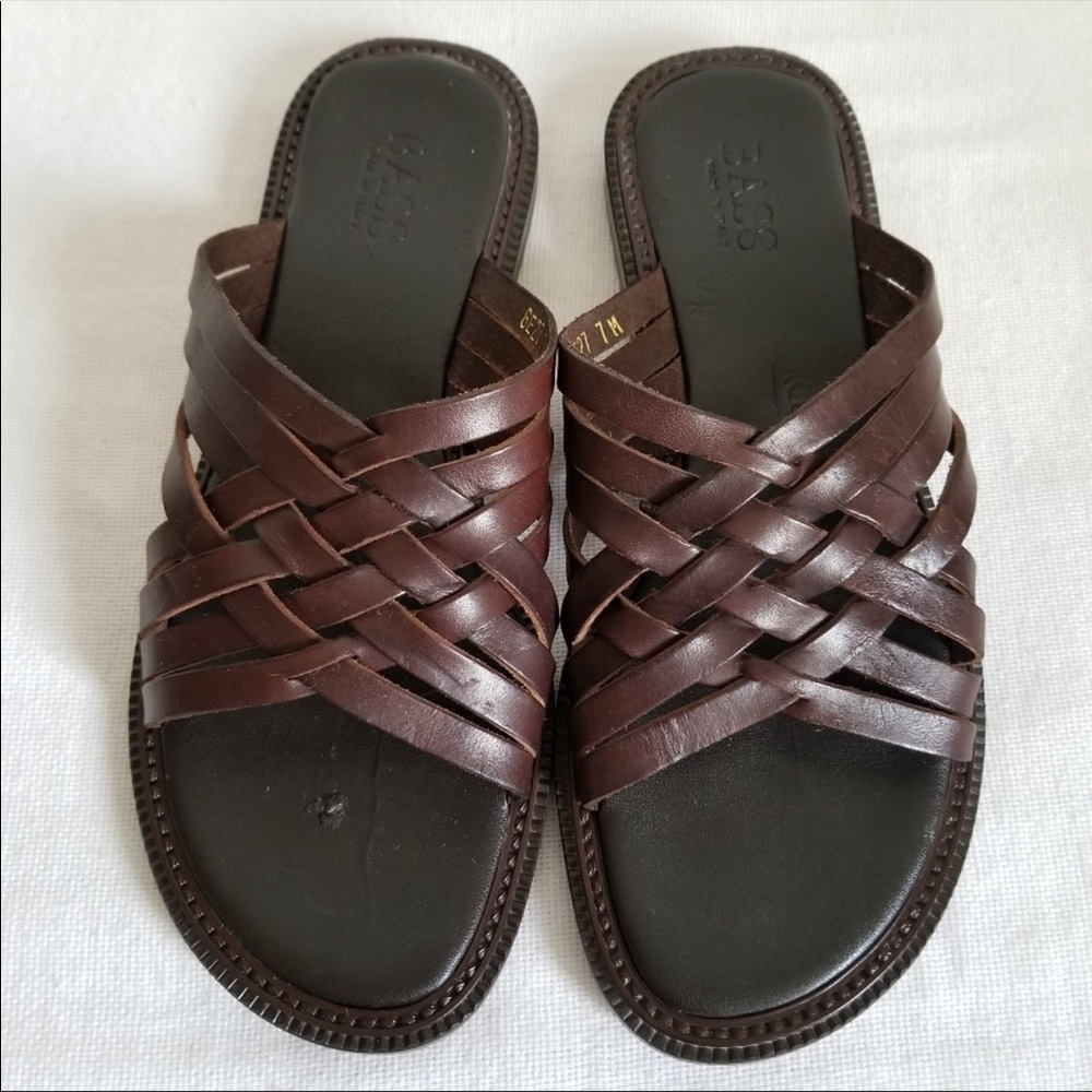 Brown strappy sandals GH Bass Italy # 7 M